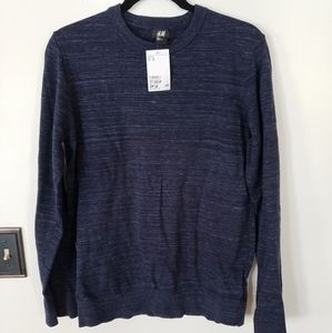 H&M Navy blue fine knit sweater